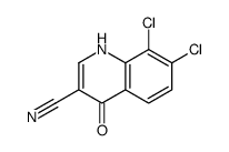 7,8-二氯-4-羟基-3-喹啉甲腈结构式