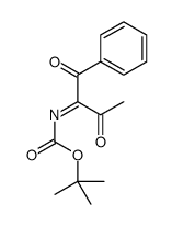 tert-butyl N-(1,3-dioxo-1-phenylbutan-2-ylidene)carbamate Structure