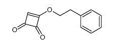 3-Phenethyloxy-cyclobut-3-ene-1,2-dione结构式