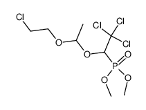 {2,2,2-Trichloro-1-[1-(2-chloro-ethoxy)-ethoxy]-ethyl}-phosphonic acid dimethyl ester结构式