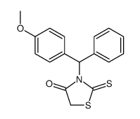 3-[(4-methoxyphenyl)-phenylmethyl]-2-sulfanylidene-1,3-thiazolidin-4-one Structure