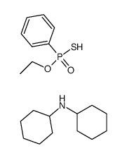 dicyclohexylammonium O-ethyl phenylphosphonothioate结构式