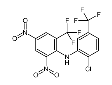 N-[2-chloro-5-(trifluoromethyl)phenyl]-2,4-dinitro-6-(trifluoromethyl)aniline structure