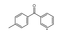 3-(4'-methylbenzoyl)phenyl radical结构式