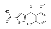 4-(2-hydroxy-6-methoxybenzoyl)thiophene-2-carboxylic acid Structure