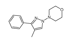 4-(4-methyl-3-phenylpyrazol-1-yl)morpholine Structure