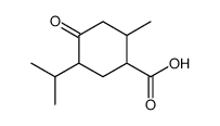 2-methyl-4-oxo-5-propan-2-ylcyclohexane-1-carboxylic acid结构式