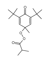 3,5-di-tert-butyl-1-methyl-4-oxocyclohexa-2,5-dien-1-yl 2-methylpropaneperoxoate Structure