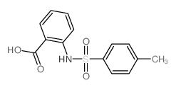 2-[(4-methylphenyl)sulfonylamino]benzoic acid Structure