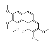 2,3,4,5,6,7-hexamethoxyphenanthrene Structure