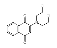 1,4-Naphthalenedione,2-[bis(2-chloroethyl)amino]- structure