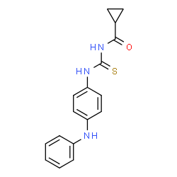 N-{[(4-anilinophenyl)amino]carbonothioyl}cyclopropanecarboxamide structure