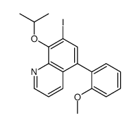 7-iodo-5-(2-methoxyphenyl)-8-propan-2-yloxyquinoline结构式