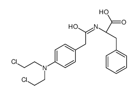 (2R)-2-[[2-[4-[bis(2-chloroethyl)amino]phenyl]acetyl]amino]-3-phenylpropanoic acid结构式