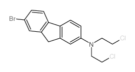 7-bromo-N,N-bis(2-chloroethyl)-9H-fluoren-2-amine Structure