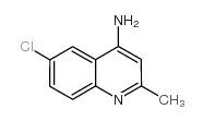 4-AMINO-6-CHLORO-2-METHYLQUINOLINE Structure