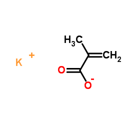 Potassium methacrylate Structure