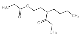 2-(butyl-propanoyl-amino)ethyl propanoate结构式