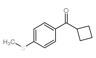 CYCLOBUTYL 4-THIOMETHYLPHENYL KETONE结构式