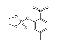 O,O-Dimethyl-O-<4-nitro-3-methyl-phenyl>thiophosphorsaeure Structure