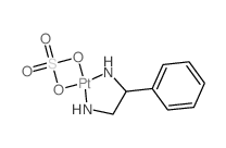 Platinum,(1-phenyl-1,2-ethanediamine-N,N')[sulfato(2-)-O,O']-, (SP-4-3)- (9CI) structure