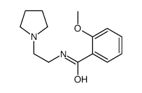 2-methoxy-N-[2-(1-pyrrolidinyl)ethyl]benzamide结构式