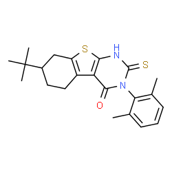 7-叔丁基-3-(2,6-二甲基-苯基)-2-巯基-5,6,7,8-四氢-3H-苯并[4,5]噻吩并[2,3-d]嘧啶-4-酮图片