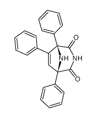 1,5,6-triphenyl-3,8-diazabicyclo[3.2.1]oct-6-ene-2,4-dione Structure