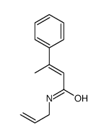 (E)-3-phenyl-N-prop-2-enylbut-2-enamide结构式