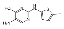 5-amino-2-[(5-methylthiophen-2-yl)amino]-1H-pyrimidin-6-one Structure