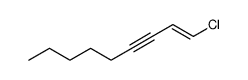 (E)-1-chloro-non-1-en-3-yne Structure