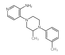 Piperazine, 1-(3-amino-4-pyridyl)-3-methyl-4-m-tolyl- structure