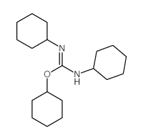 N,N-dicyclohexyl-1-cyclohexyloxy-methanimidamide structure