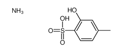 2-Hydroxy-4-methylbenzenesulphonic acid ammonium structure