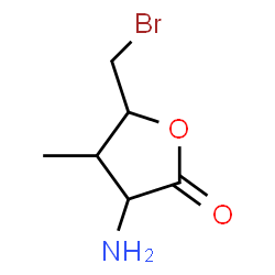 2(3H)-Furanone,3-amino-5-(bromomethyl)dihydro-4-methyl-(8CI) structure