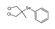 (1,3-dichloro-2-methylpropan-2-yl)(phenyl)selane Structure