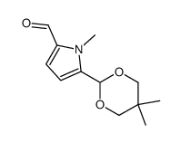 1-methyl-5-(5,5-dimethyl-1,3-dioxan-2-yl)-1H-pyrrole-2-carbaldehyde结构式