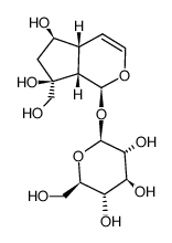 (8S)-(-)-7,8-Dihydro-8-hydroxyaucubin Structure