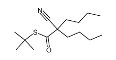 S-(tert-butyl) 2-butyl-2-cyanohexanethioate Structure