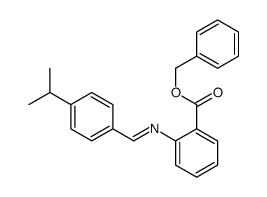 benzyl 2-[[[4-(1-methylethyl)phenyl]methylene]amino]benzoate Structure