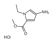 METHYL 4-AMINO-1-ETHYL PYRROLE-2-CARBOXYLATE HYDROCHLORIDE Structure