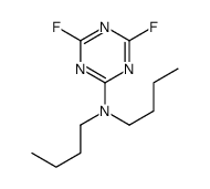 N,N-dibutyl-4,6-difluoro-1,3,5-triazin-2-amine structure