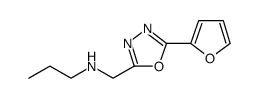 1,3,4-Oxadiazole-2-methanamine, 5-(2-furanyl)-N-propyl结构式