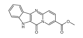 5,6-dihydro-6-oxopyrido(1',2':1,2)pyrimido(5,4-b)indole-9-carboxylic acid methyl ester结构式