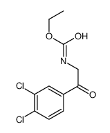 ethyl N-[2-(3,4-dichlorophenyl)-2-oxoethyl]carbamate结构式