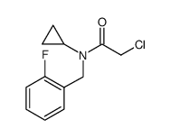 2-CHLORO-N-CYCLOPROPYL-N-(2-FLUOROBENZYL)ACETAMIDE structure