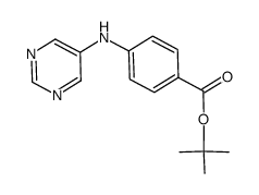 4-(pyrimidin-5-ylamino)-benzoic acid tert-butyl ester Structure