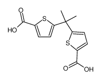 2,2-bis-(5-carboxy-[2]thienyl)-propane Structure