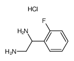 1-(2-Fluoro-phenyl)-ethane-1,2-diamine; hydrochloride结构式