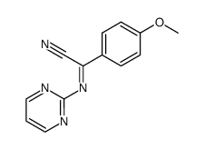 (4-Methoxy-phenyl)-[(Z)-pyrimidin-2-ylimino]-acetonitrile Structure